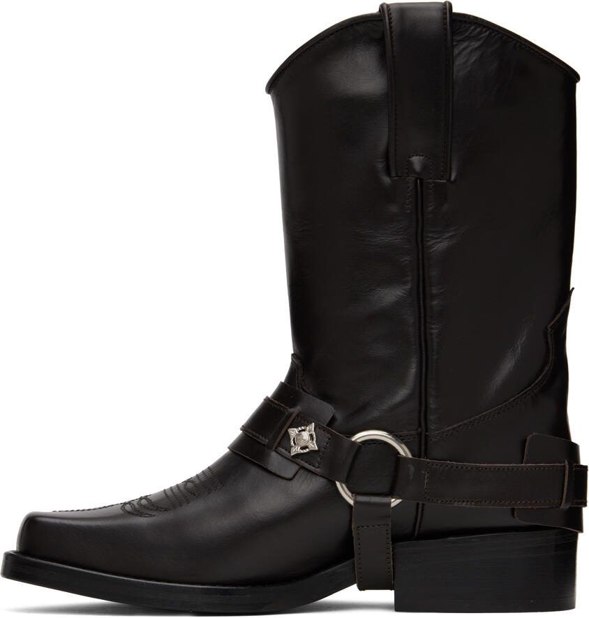 Toga Virilis SSENSE Exclusive Brown Western Boots