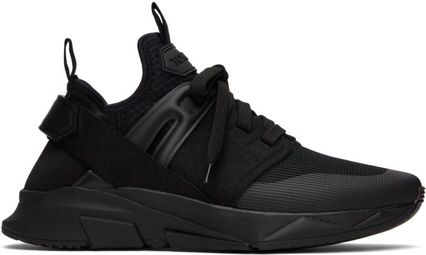TOM FORD Black Jago Sneakers - Picture 5