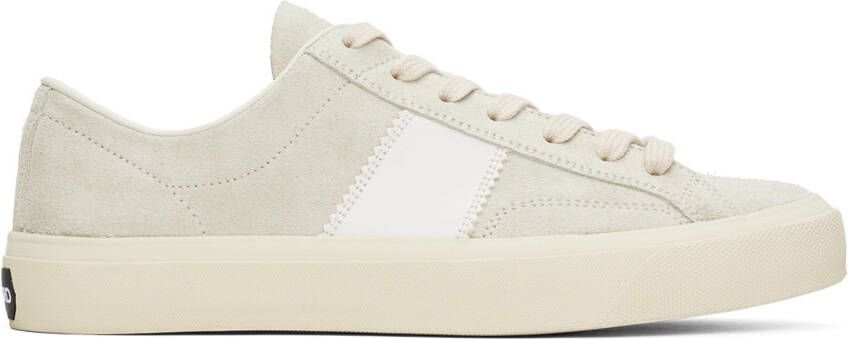 TOM FORD Gray Cambridge Sneakers - Picture 5