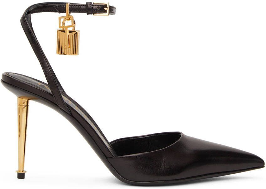 TOM FORD Shiny Kid Slingback Heels - Picture 5