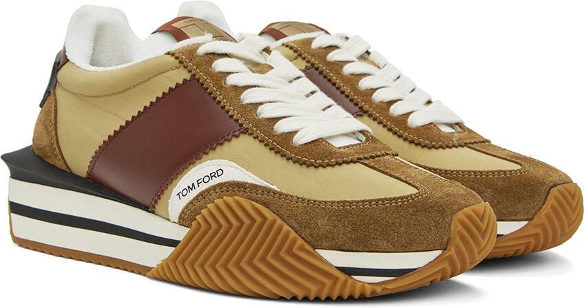 TOM FORD Beige James Sneakers - Picture 2