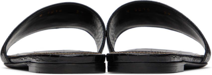 TOM FORD Black Croc Sandals