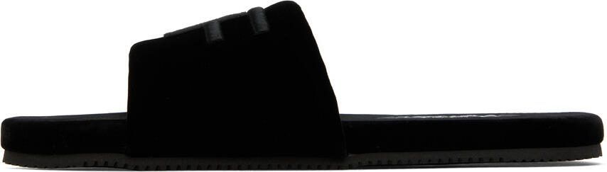 TOM FORD Black Harrison Sandals - Picture 3