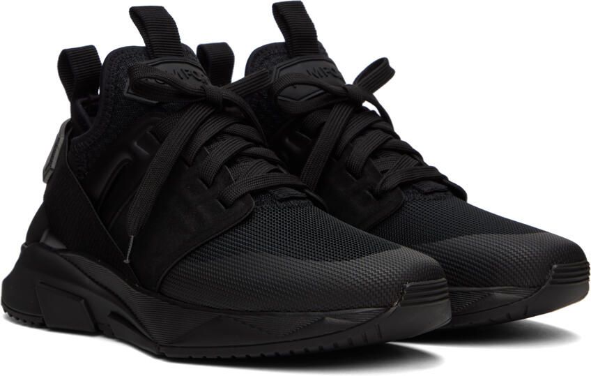 TOM FORD Black Jago Sneakers - Picture 2