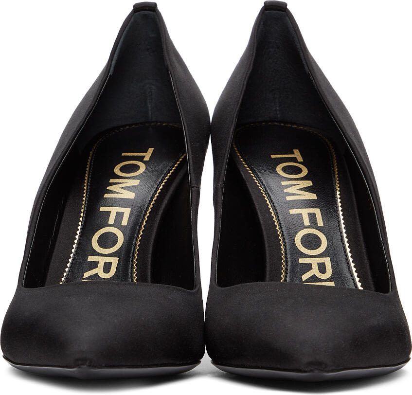 TOM FORD Black T Screw Pumps - Picture 2