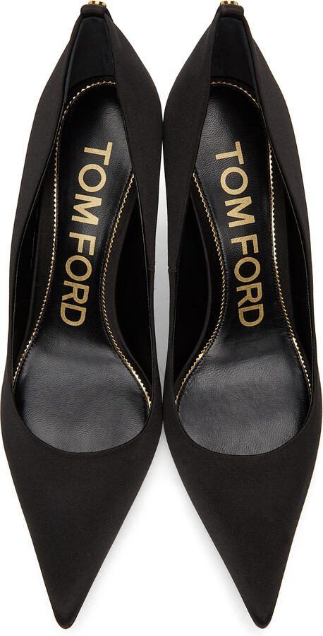 TOM FORD Black T Screw Pumps - Picture 4