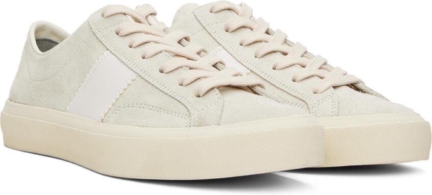 TOM FORD Gray Cambridge Sneakers - Picture 2