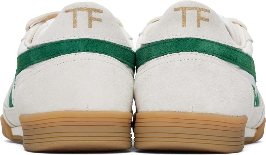 TOM FORD Green  White Jackson Sneakers