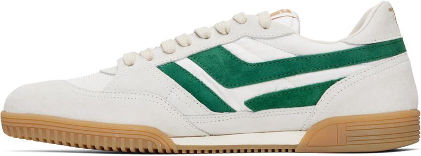 TOM FORD Green  White Jackson Sneakers - Picture 3