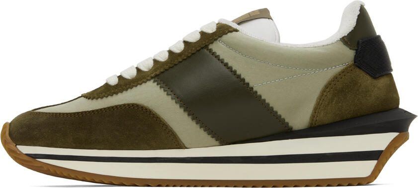 TOM FORD Green James Sneakers - Picture 3