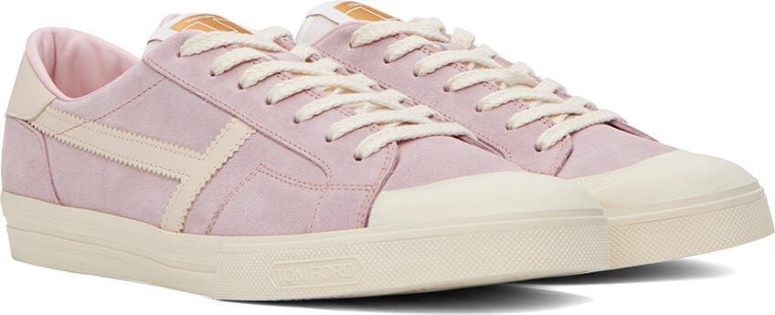 TOM FORD Pink Jarvis Sneakers - Picture 2