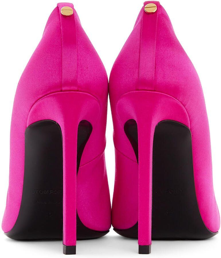 TOM FORD Pink Satin 105 Pumps - Picture 2