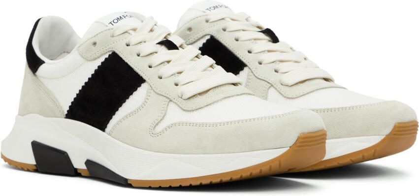 TOM FORD White  Gray Jagga Sneakers - Picture 2