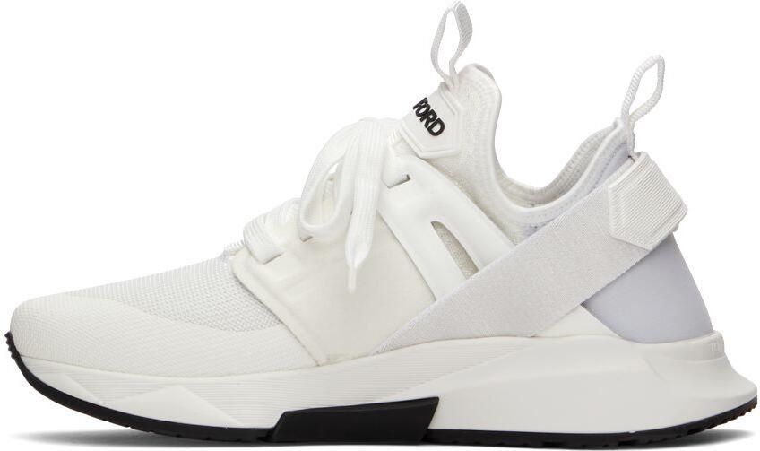 TOM FORD White Jago Low-Top Sneakers - Picture 3