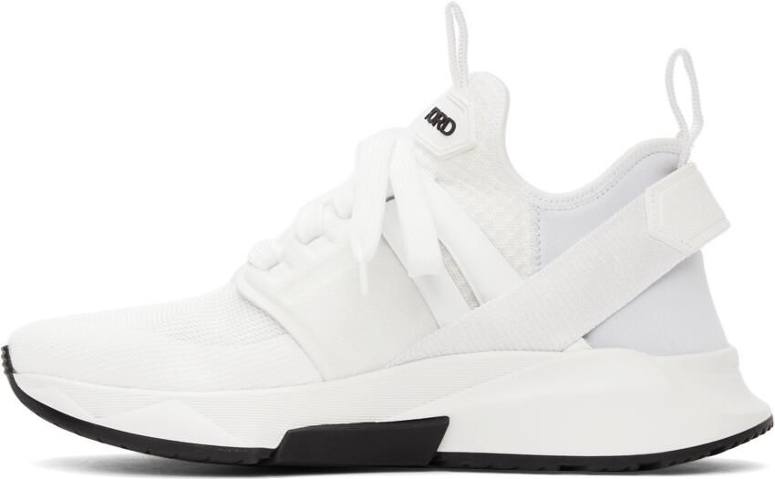 TOM FORD White Jago Sneakers - Picture 4