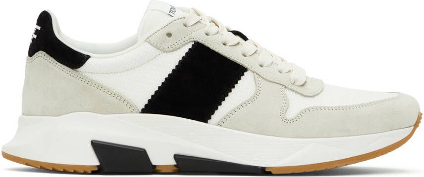 TOM FORD White  Gray Jagga Sneakers - Picture 5