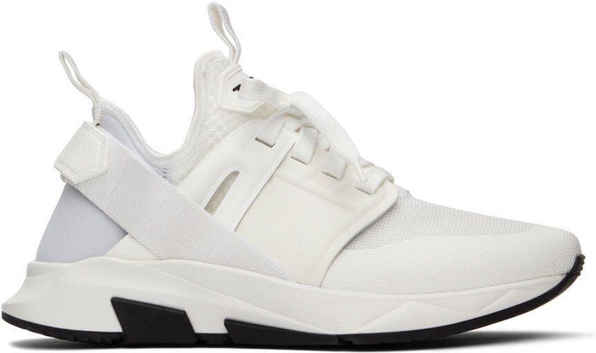 TOM FORD White Jago Low-Top Sneakers - Picture 5