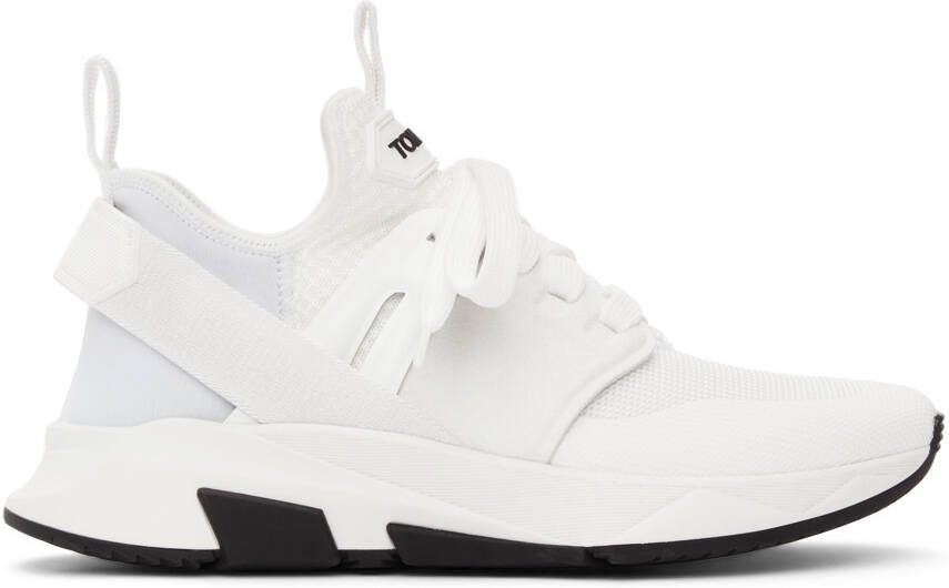 TOM FORD White Jago Sneakers - Picture 5