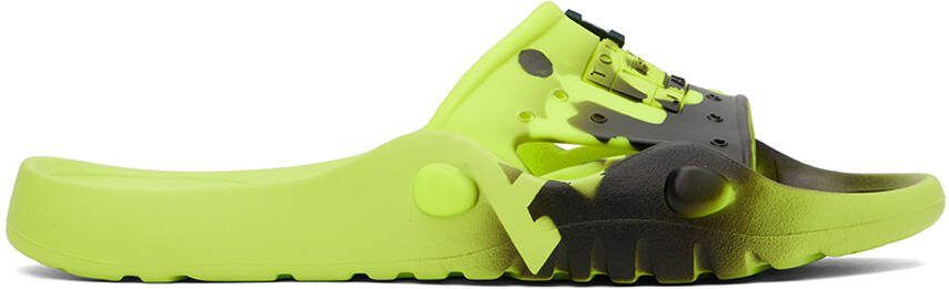 Tommy Jeans Yellow Aries Edition Heritage Slides - Picture 5
