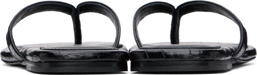 TOTEME Black 'The Flip-Flop' Flat Sandals - Picture 2