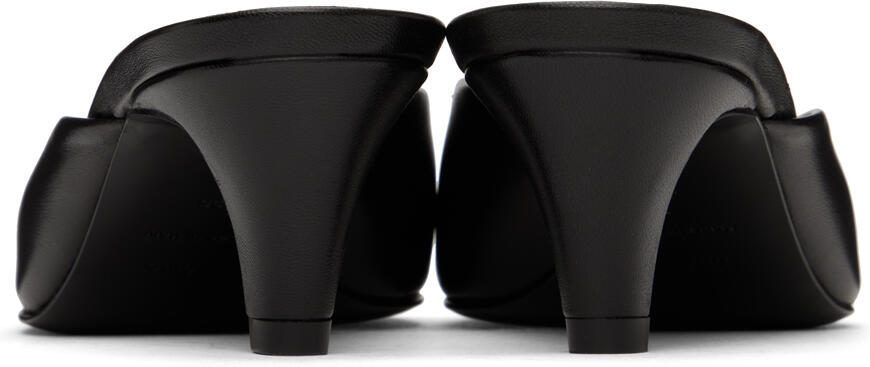 TOTEME Black 'The Leather Mule' Heels