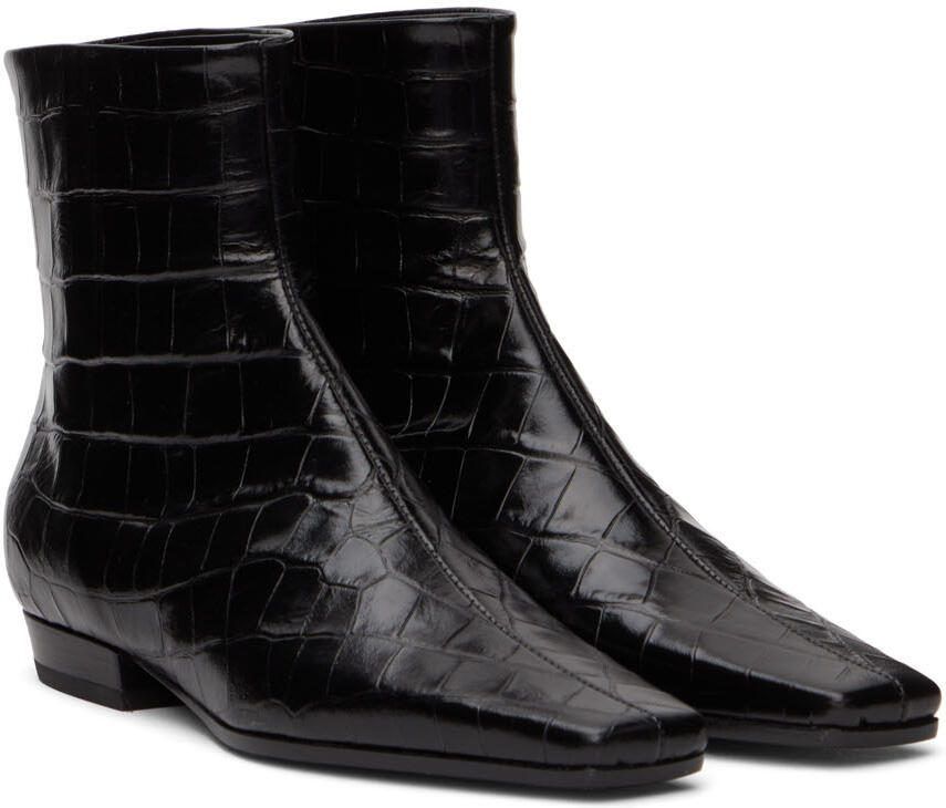 Totême Black Western Ankle Boots - Picture 2