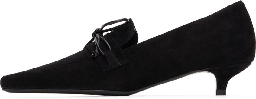 TOTEME Suede Kitten Loafer Heels - Picture 4