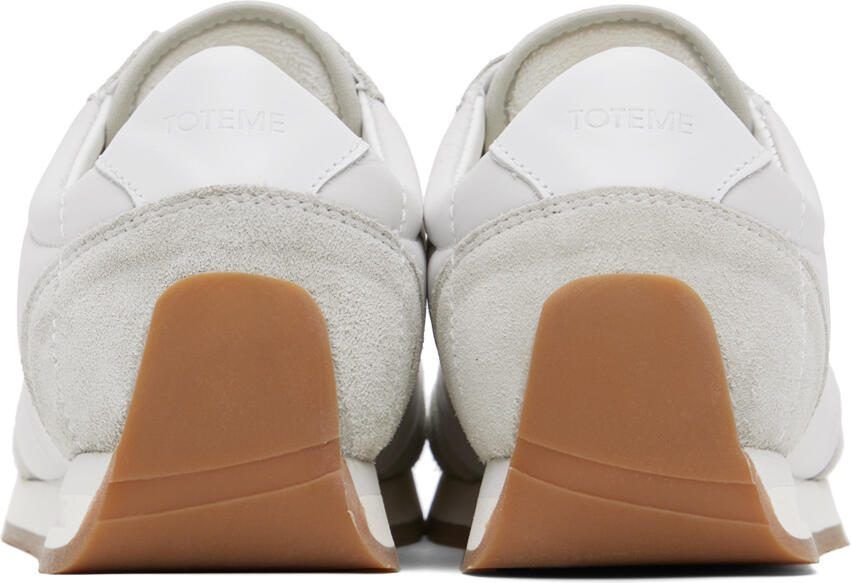 TOTEME White  Gray Sporty Sneakers