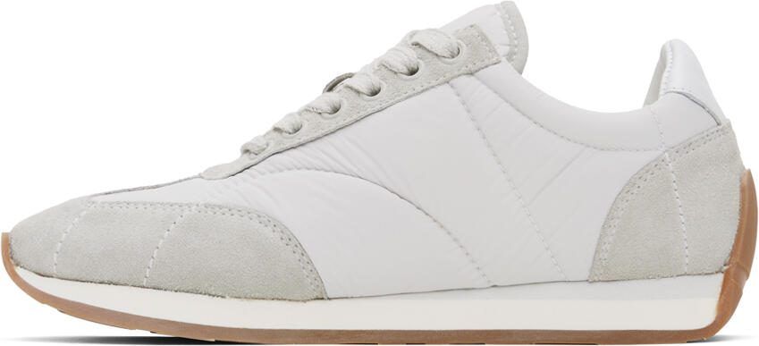 TOTEME White  Gray Sporty Sneakers - Picture 3