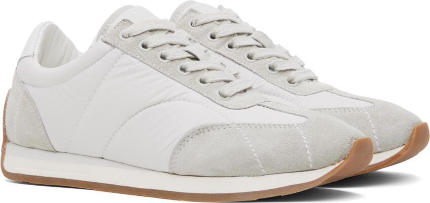 TOTEME White  Gray Sporty Sneakers - Picture 2