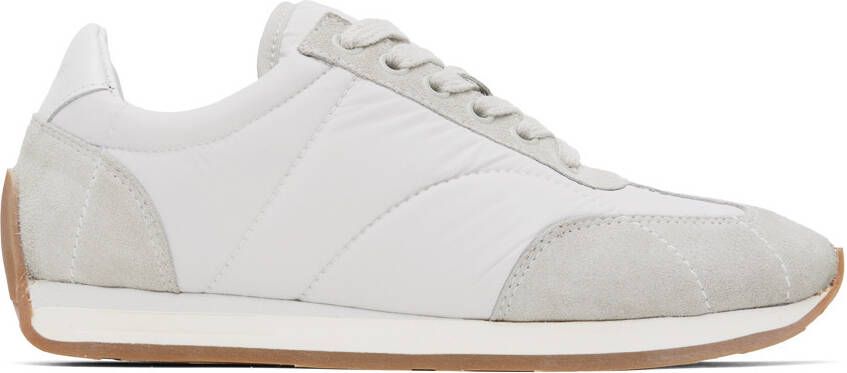 TOTEME White  Gray Sporty Sneakers - Picture 5