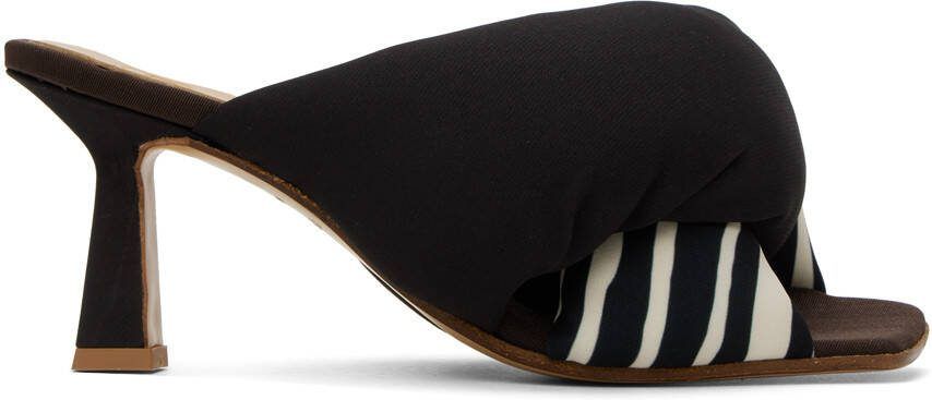 Ugo Paulon Black  Brown Momber Heeled Sandals