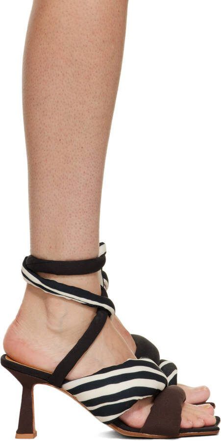 Ugo Paulon Black  Brown Yuri 2 Heeled Sandals - Picture 5