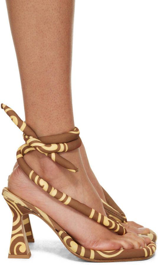Ugo Paulon Brown Gibbs Heeled Sandals - Picture 5