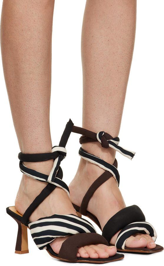 Ugo Paulon Black  Brown Yuri 2 Heeled Sandals
