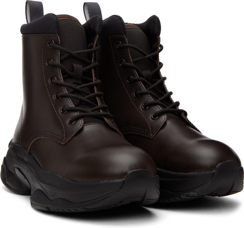 UNDERCOVER Brown Lace-Up Boots - Picture 2