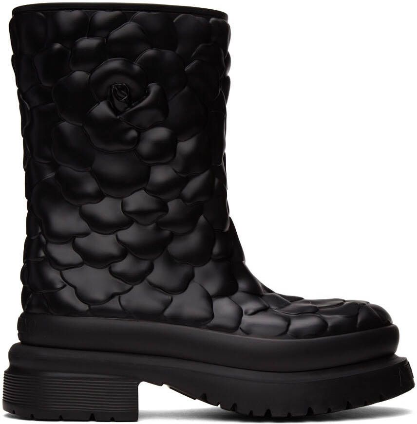 Valentino Garavani Black 03 Rose Edition Atelier Short Boots - Picture 4