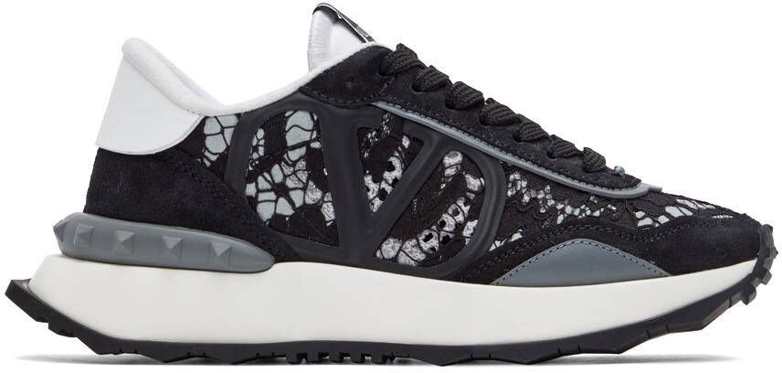 Valentino Garavani Black Lacerunner Sneakers - Picture 5