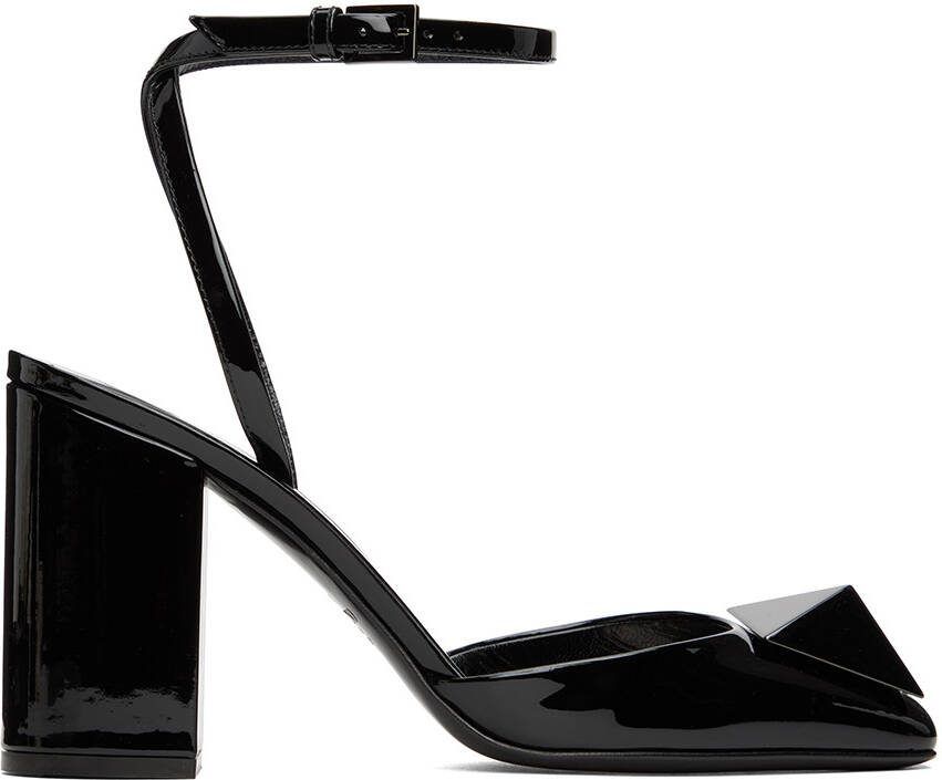 Valentino Garavani Black One Stud Heels