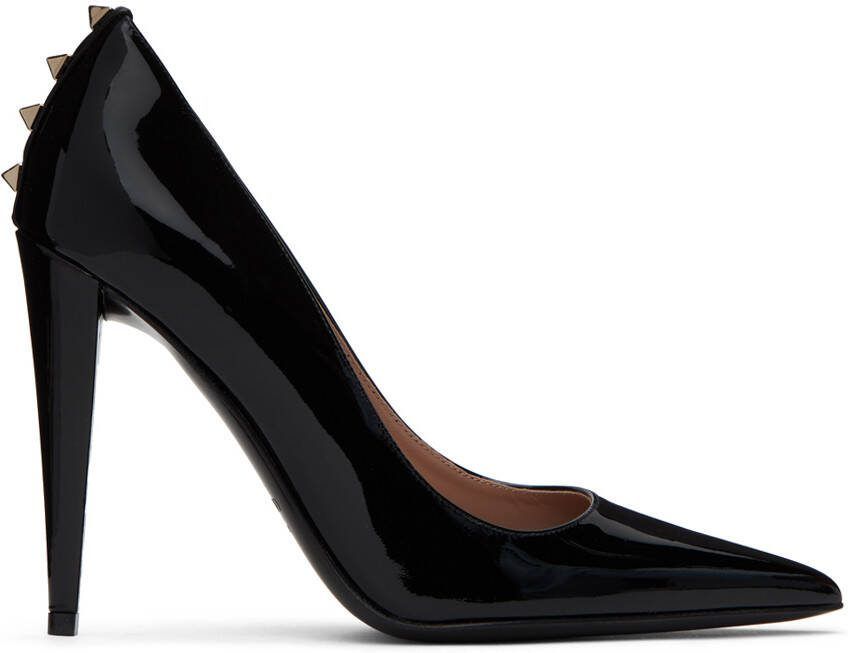 Valentino Garavani Black Rockstud Heels - Picture 4
