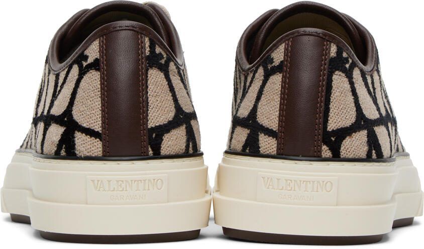 Valentino Garavani Beige  Black Totaloop Sneaker