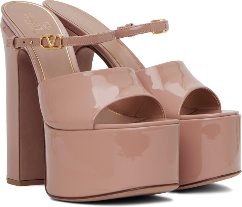 Valentino Garavani Beige Tan-Go Heeled Sandals - Picture 2