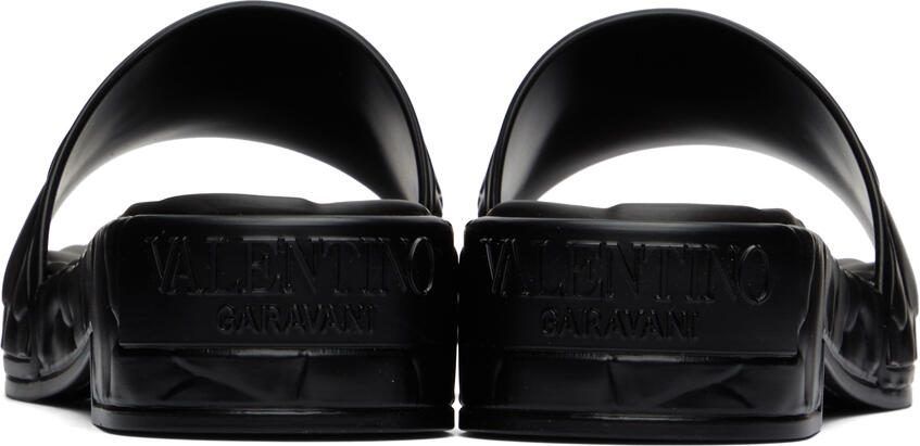 Valentino Garavani Black 03 Rose Edition Atelier Heeled Sandals