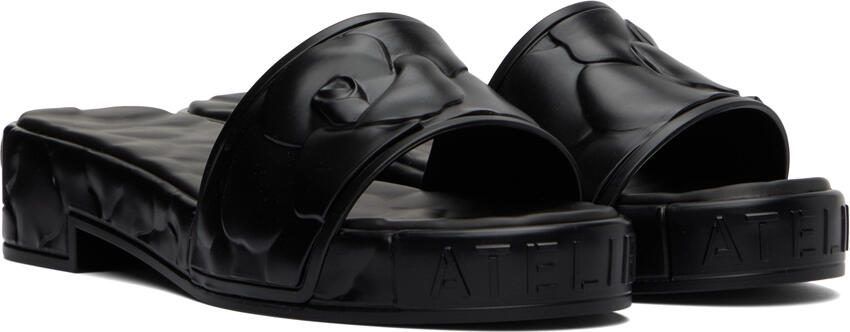 Valentino Garavani Black 03 Rose Edition Atelier Heeled Sandals - Picture 2