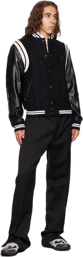 Valentino Garavani Black  Gray Rockrunner Sneakers - Picture 4
