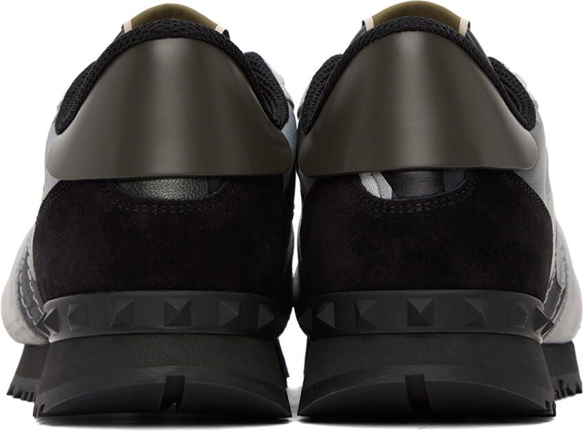 Valentino Garavani Black  Gray Rockrunner Sneakers