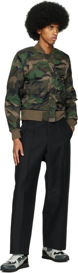 Valentino Garavani Black  Gray Rockrunner Sneakers - Picture 4