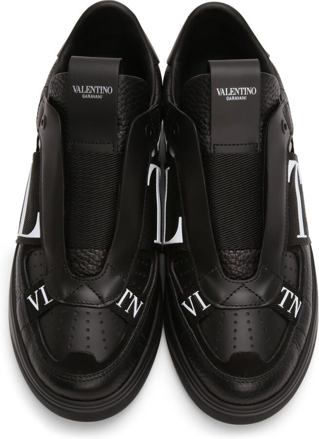 Valentino Garavani Black  White VL7N Slip-On Sneakers