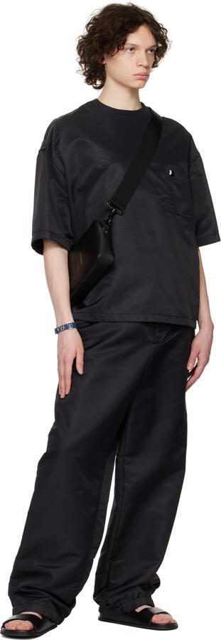 Valentino Garavani Black Molded Slides - Picture 3