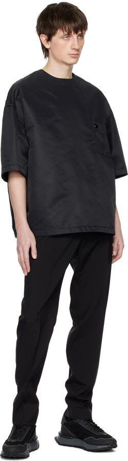 Valentino Garavani Black  White Netrunner Sneakers - Picture 9